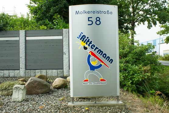 Schild vom Malermeister Rittermann aus Garbsen